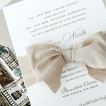 Custom wedding invitations by Little Black Dress Paperie in Morristown, NJ